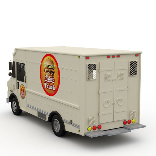 Burger Truck 3D model 5
