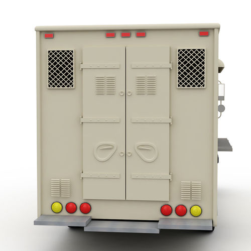Burger Truck 3D model 6