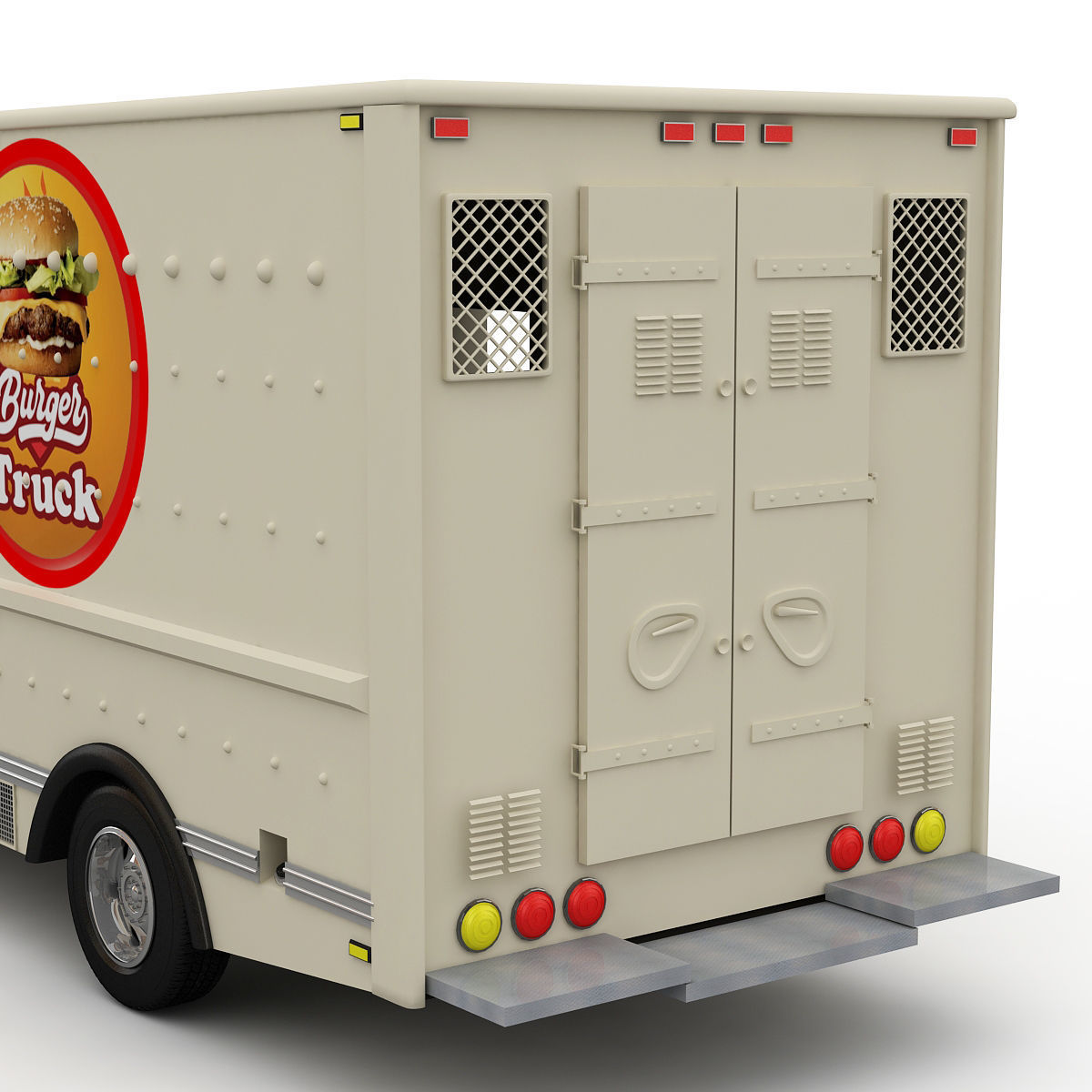 Burger Truck 3D model_9