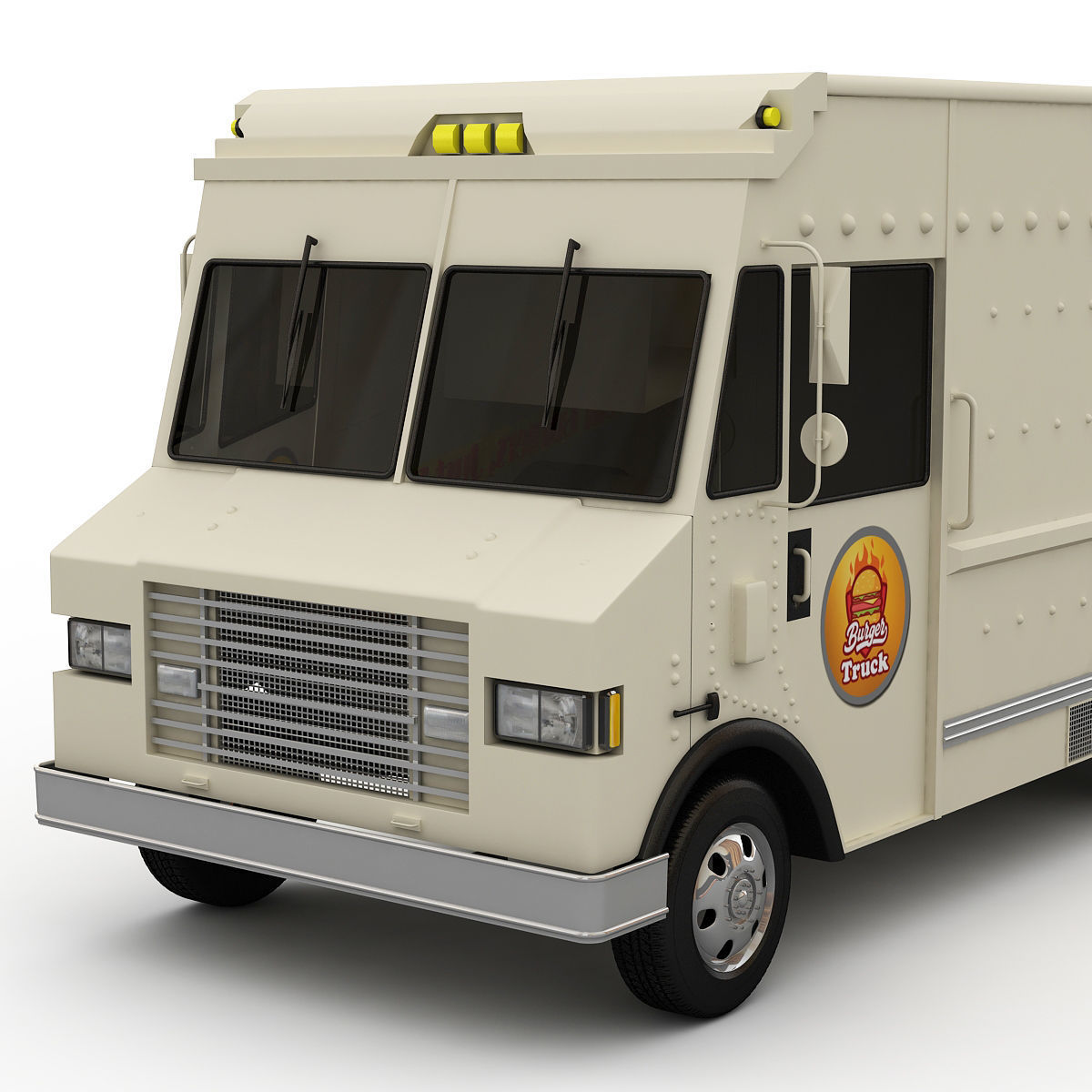 Burger Truck 3D model_8