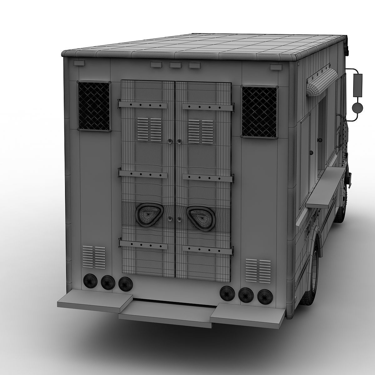 Burger Truck 3D model_19