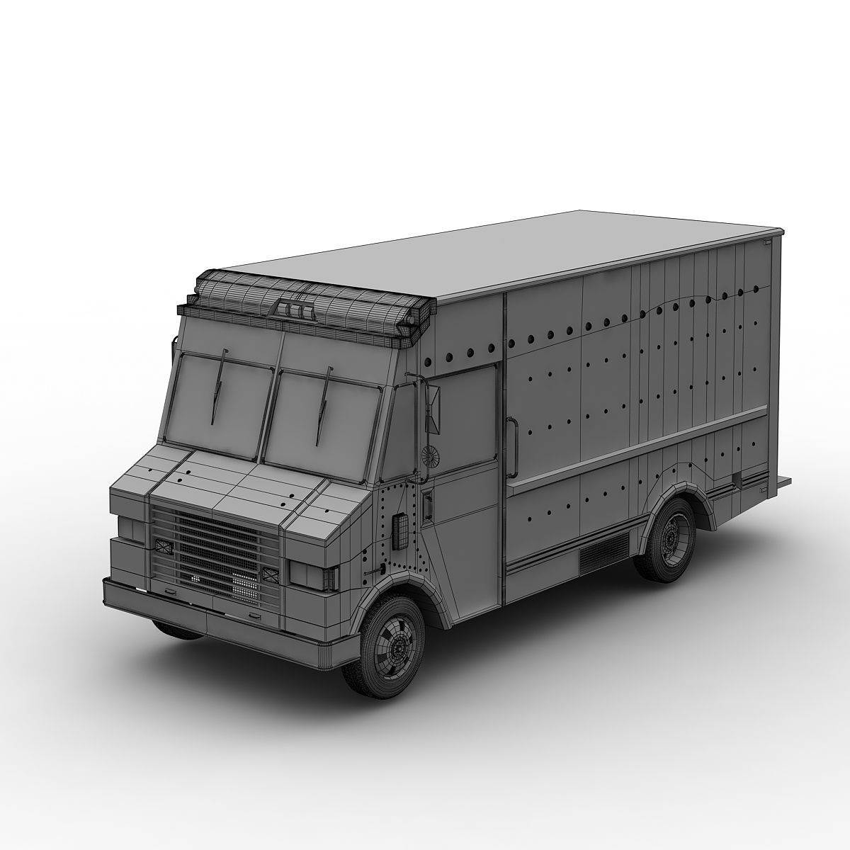 Burger Truck 3D model_17