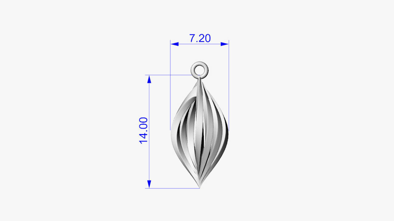 Light modern earrings 3D print model_17