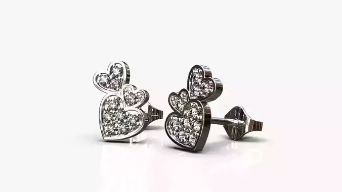 Heart earrings
