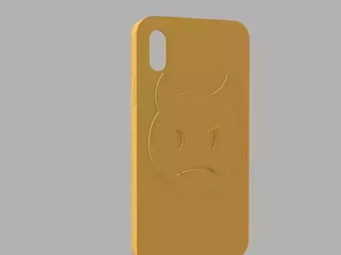 Frowny Devil Emoticon cover for Iphone X 