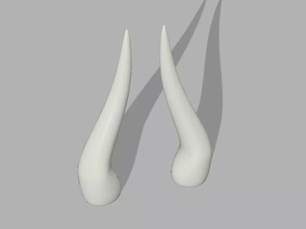 Horns for cosplay 3D print model_0