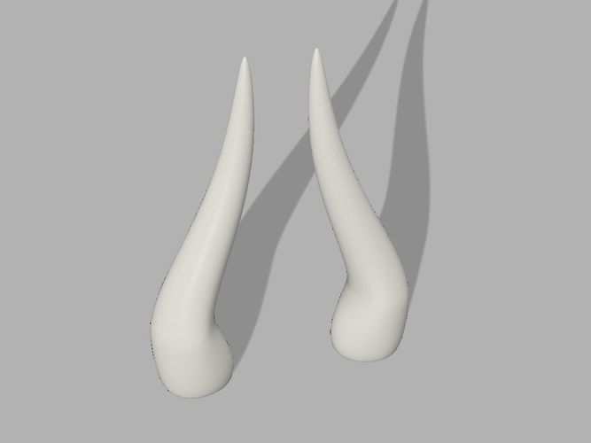 Horns for cosplay 3D print model