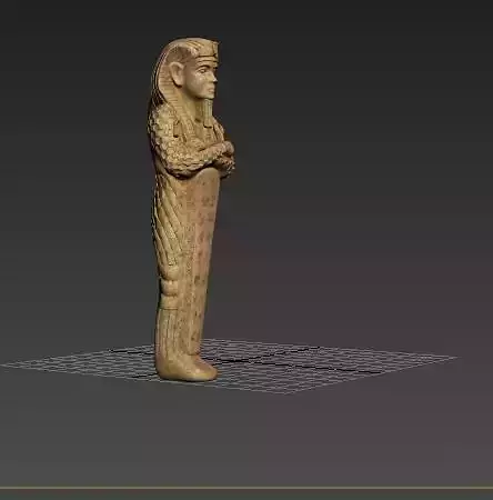 mummy ancient egyptian statue 3D print model