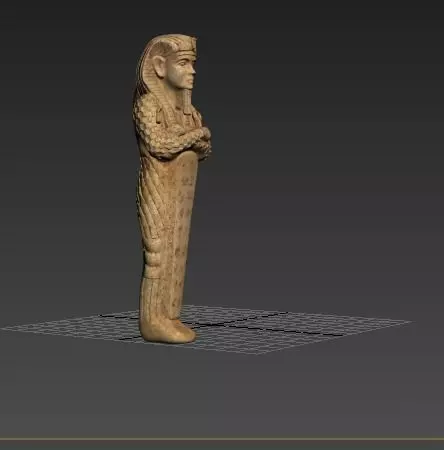 mummy ancient egyptian statue 3D print model_0