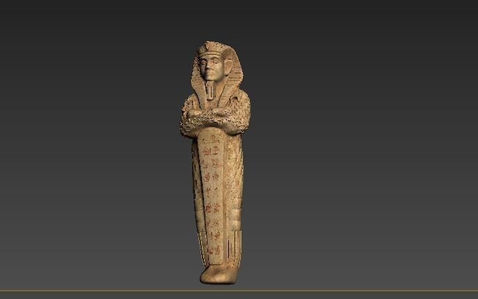 mummy ancient egyptian statue 3D print model_1