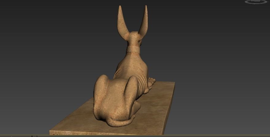 Egyptian Dog 3D print model_2