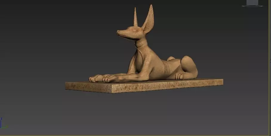 Egyptian Dog 3D print model_0