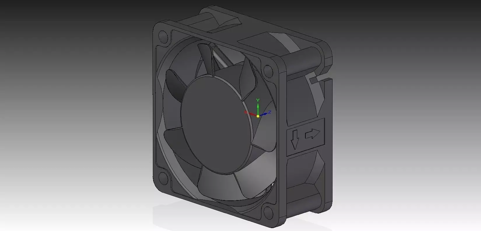 60mm DC Fan Free 3D model