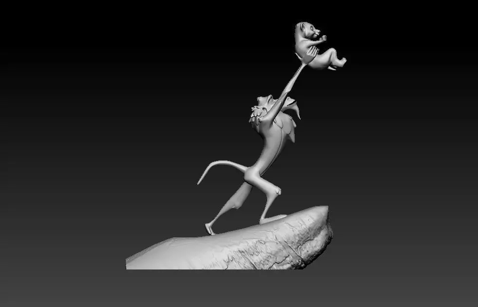 Lion King 3D print model