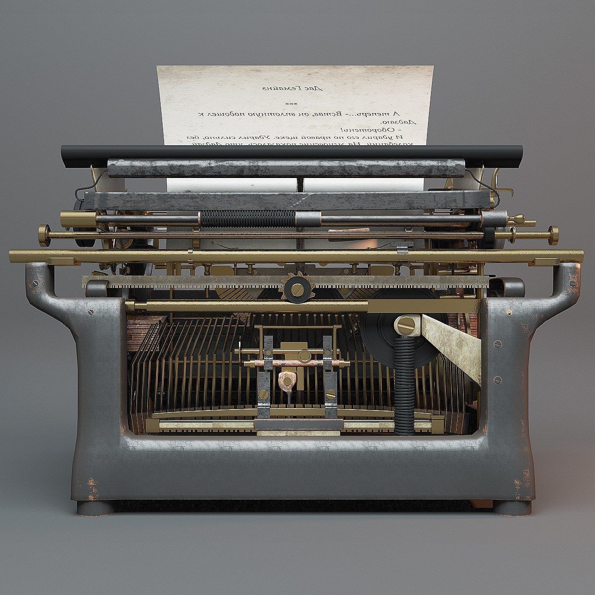 UNDERWOOD TYPEWRITER 3D model_4