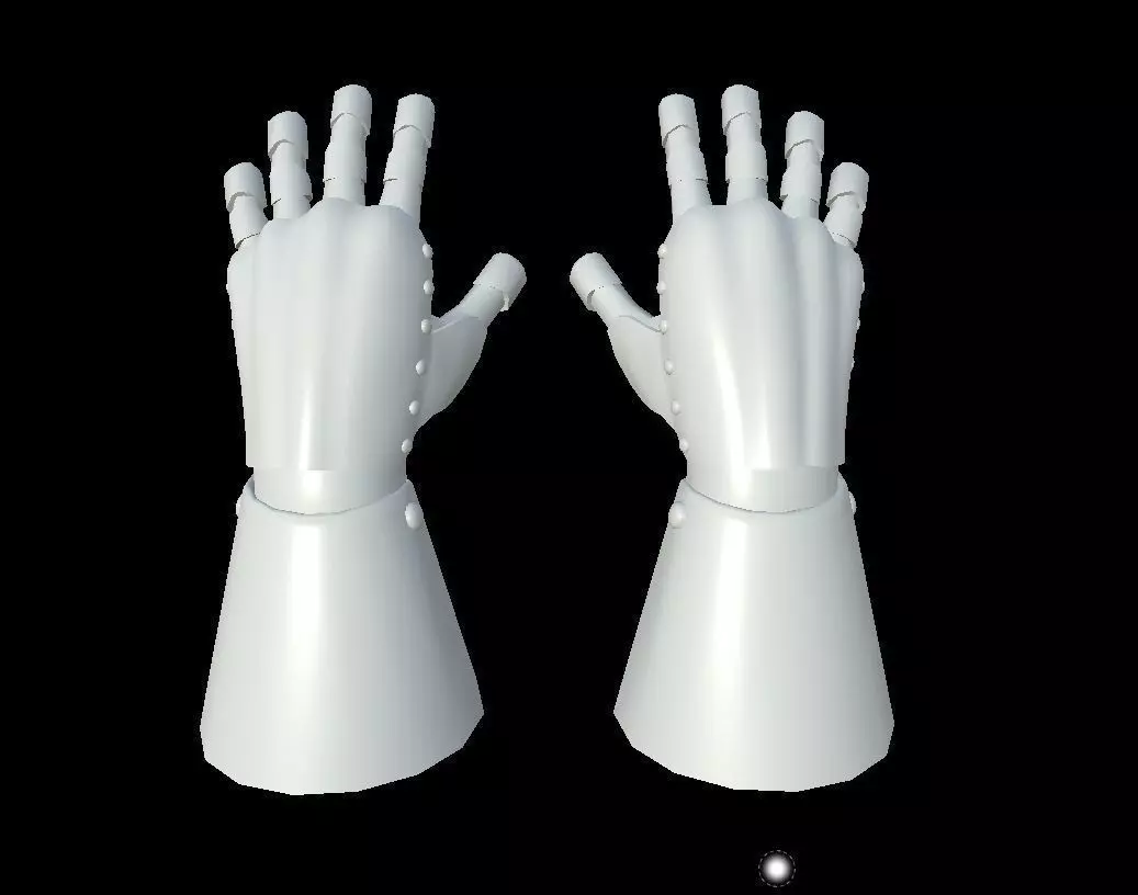 HIE Clean Hand Armor D180427 3D model_0