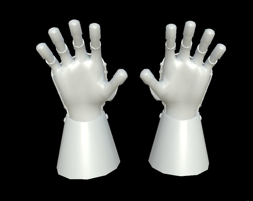 HIE Clean Hand Armor D180427 3D model_2