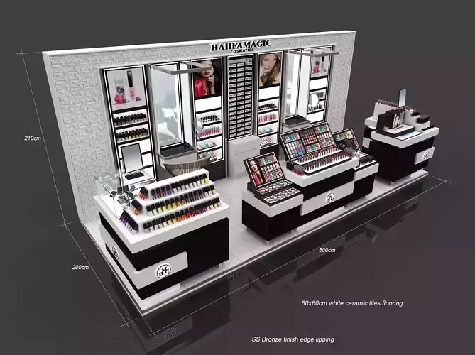 cosmetic kiosk design
