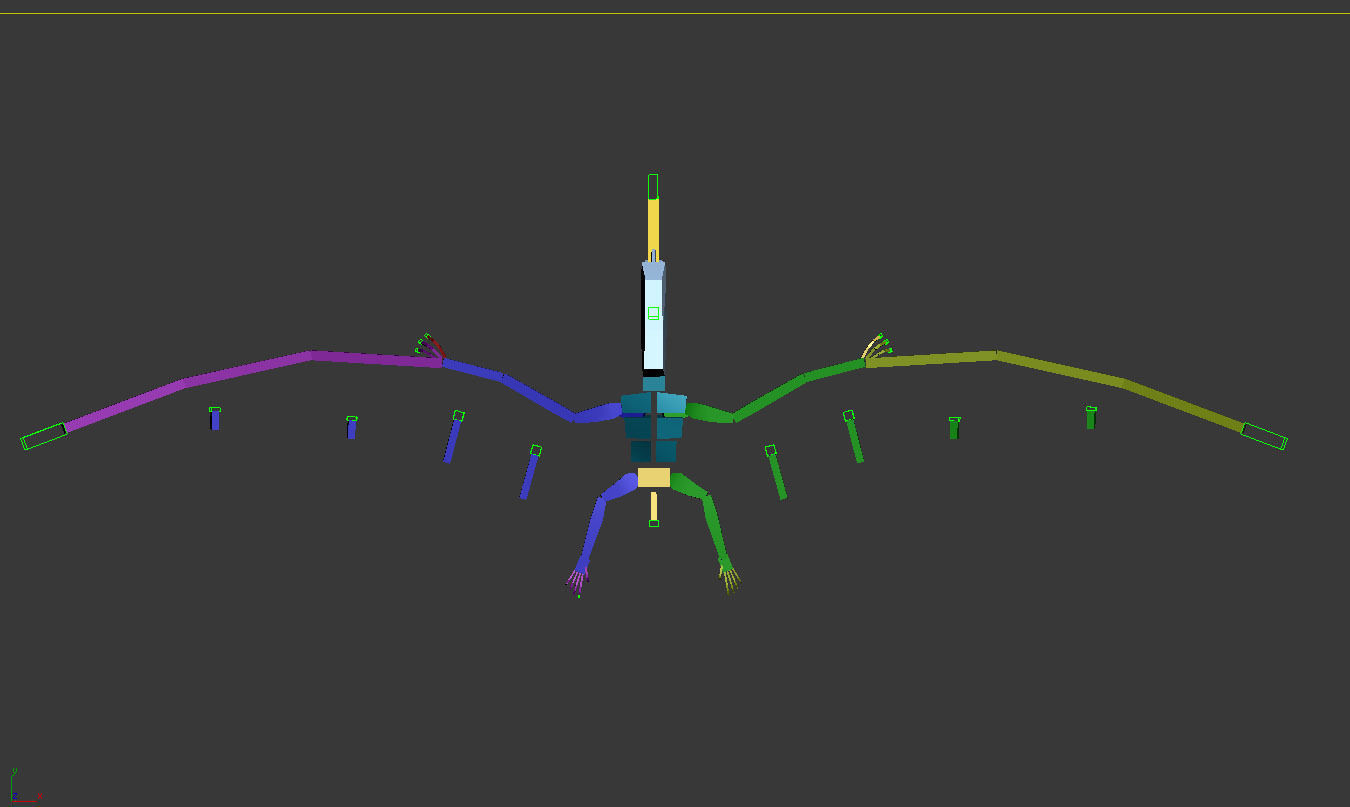 Pterodon animations Low-poly 3D model_12