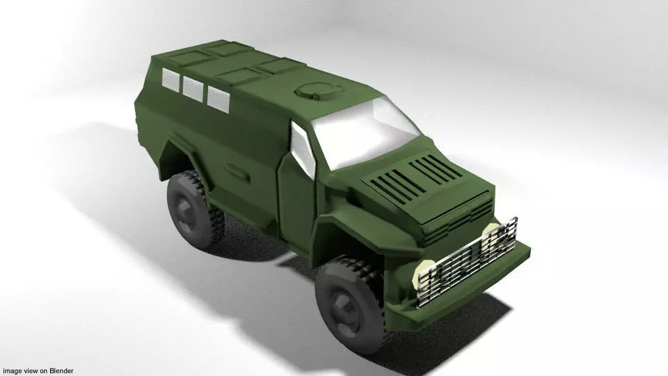 Armoured Car - 1st WIN 3D model
