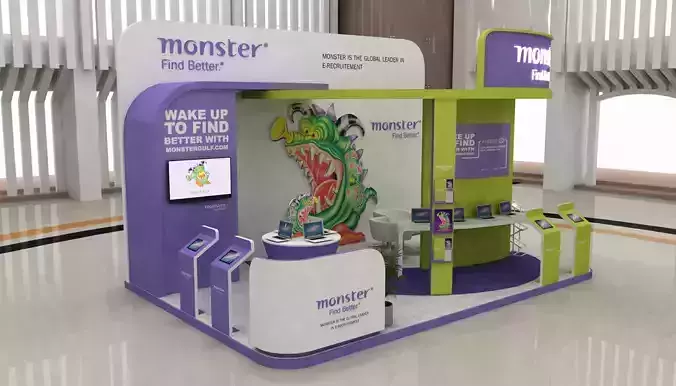 exhibition stand design 3D model