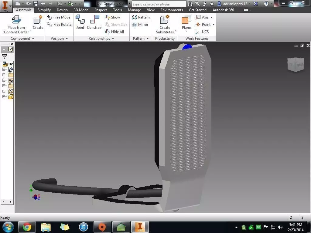 Dell Speakers Free 3D model_0