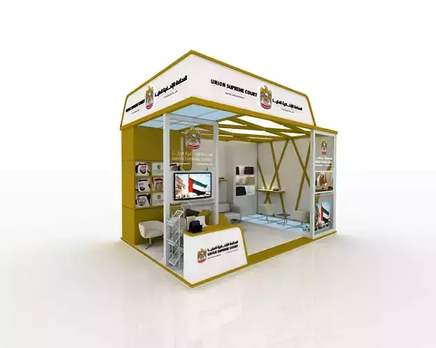 6x4 meter exhibition stand design 