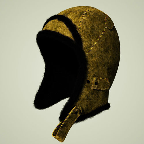 Trapper Aviator Hat  2 Low-poly 3D model