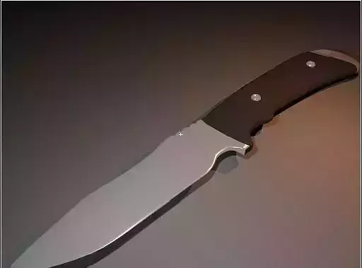 Low poly knife