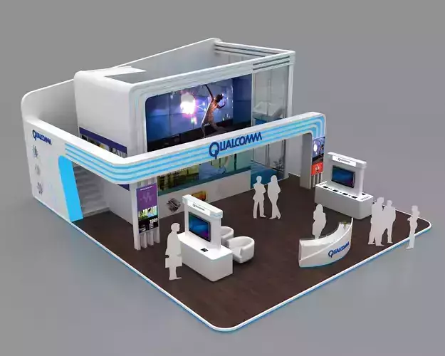 10x12 meter exhibition booth design 