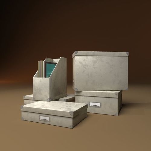 deskbox metal box 3D model