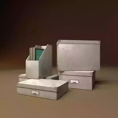 deskbox metal box 3D model