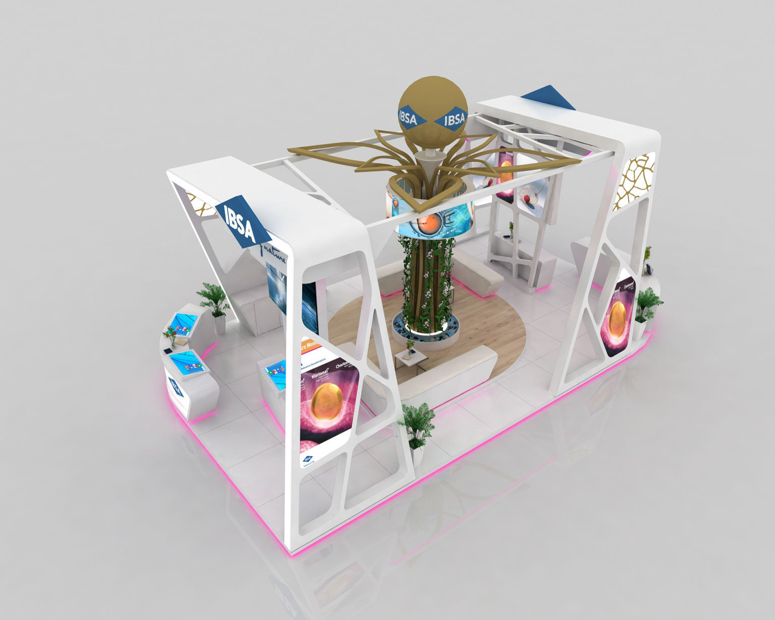 10x6 meter exhibition stand design 3D model_3