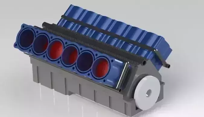 Engine Block Free 3D model