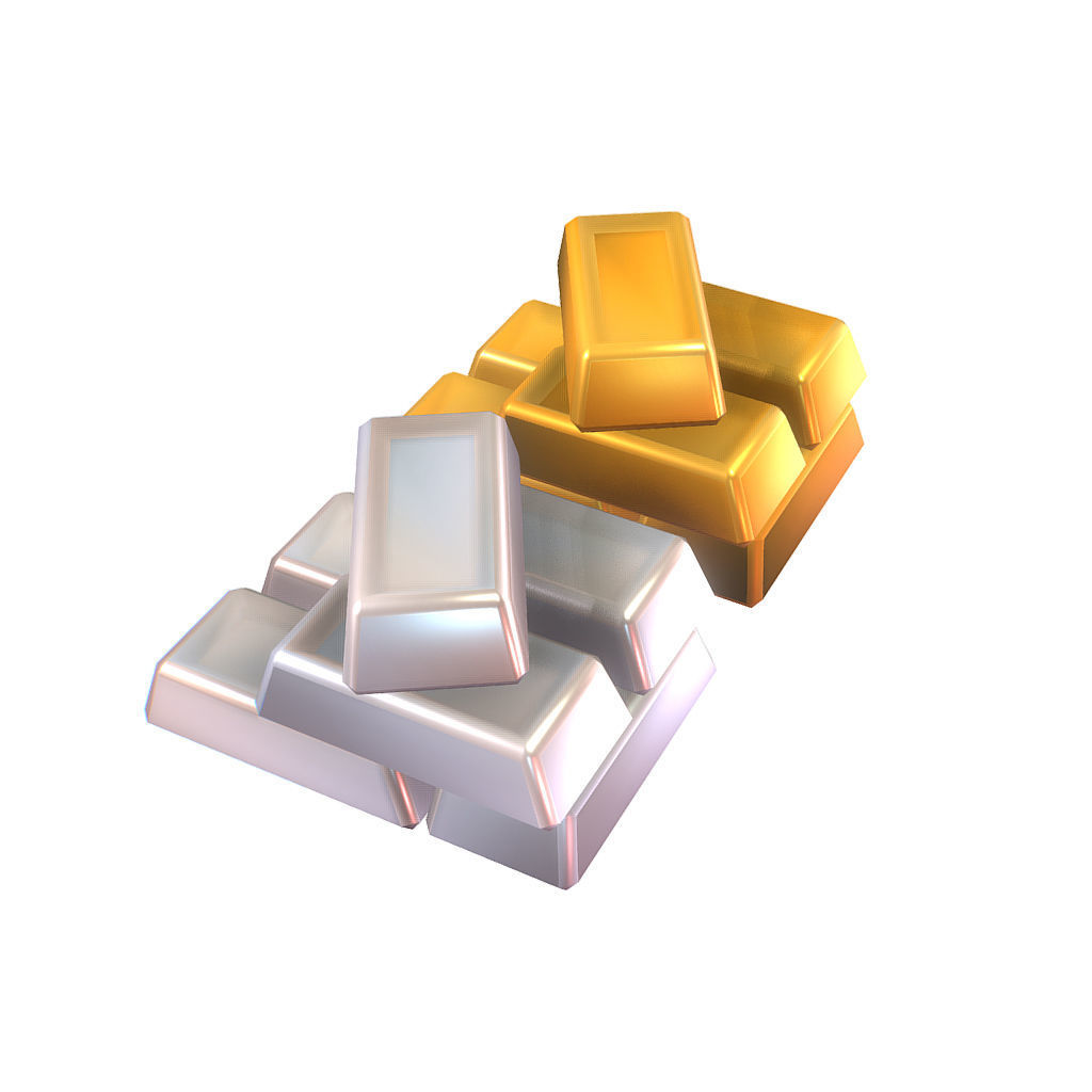 Loot Treasure Set - Proto Series Low-poly 3D model_6