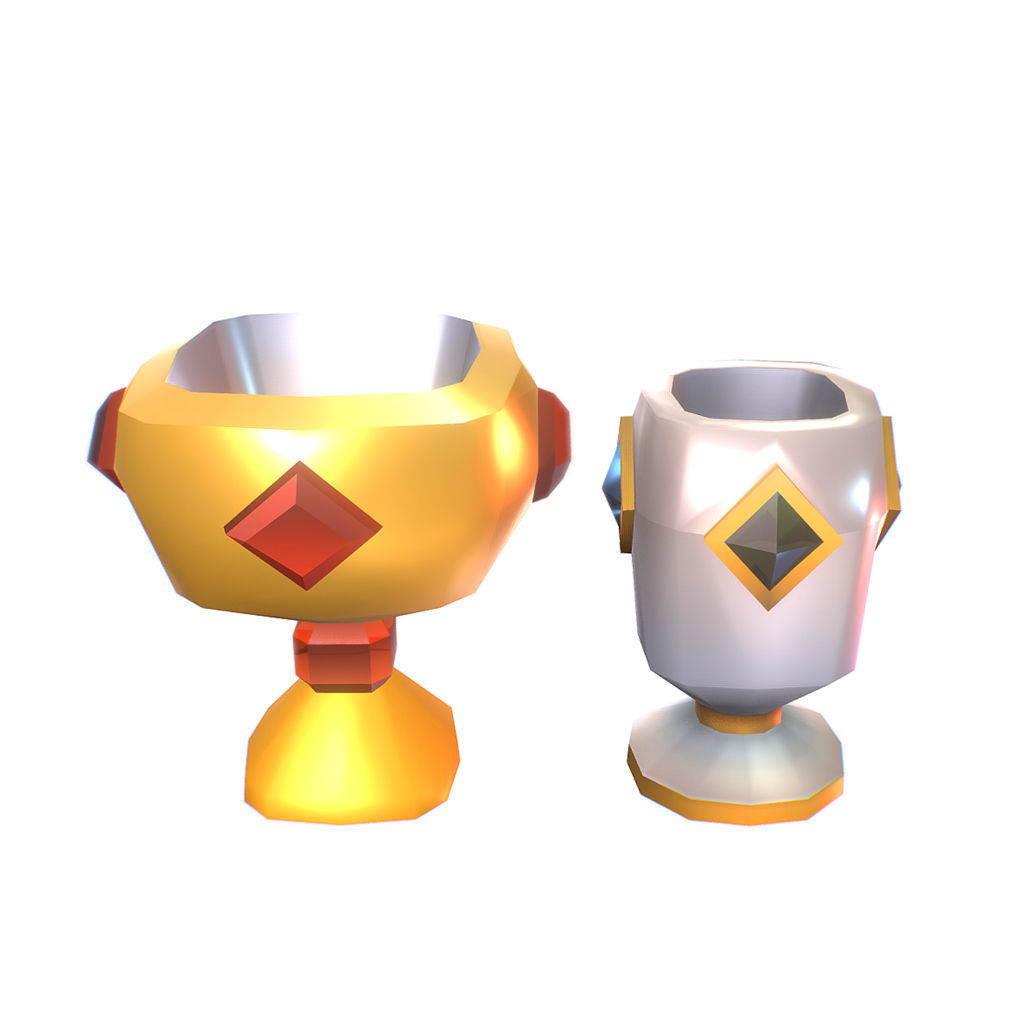 Loot Treasure Set - Proto Series Low-poly 3D model_5