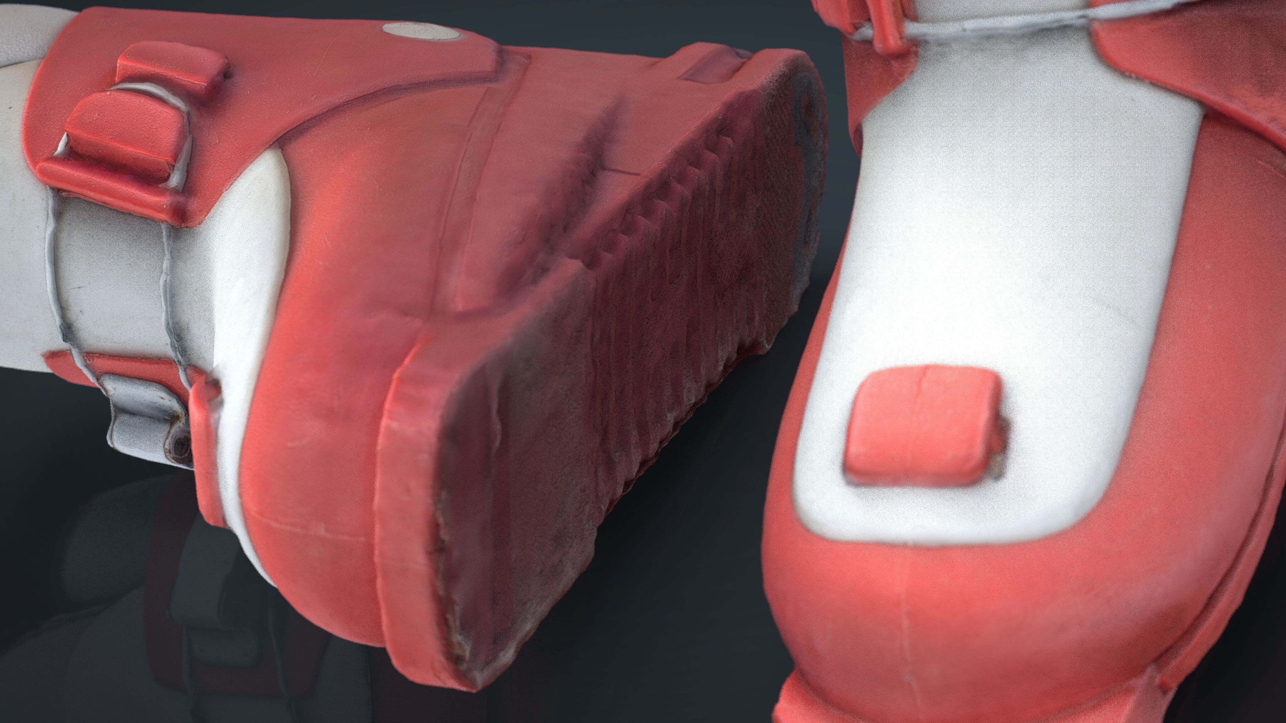 kids Ski Boots Low-poly 3D model_14