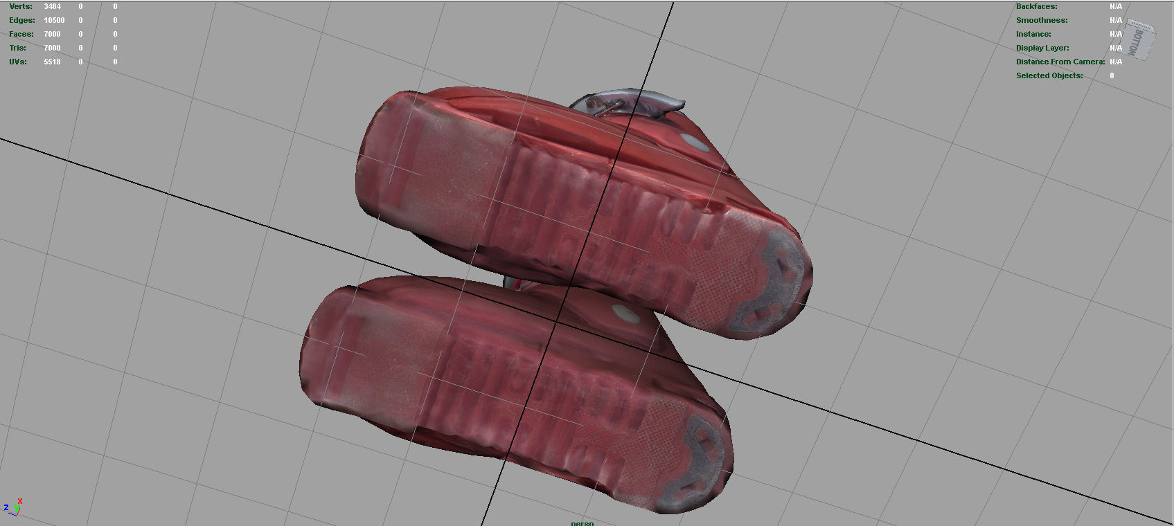 kids Ski Boots Low-poly 3D model_12