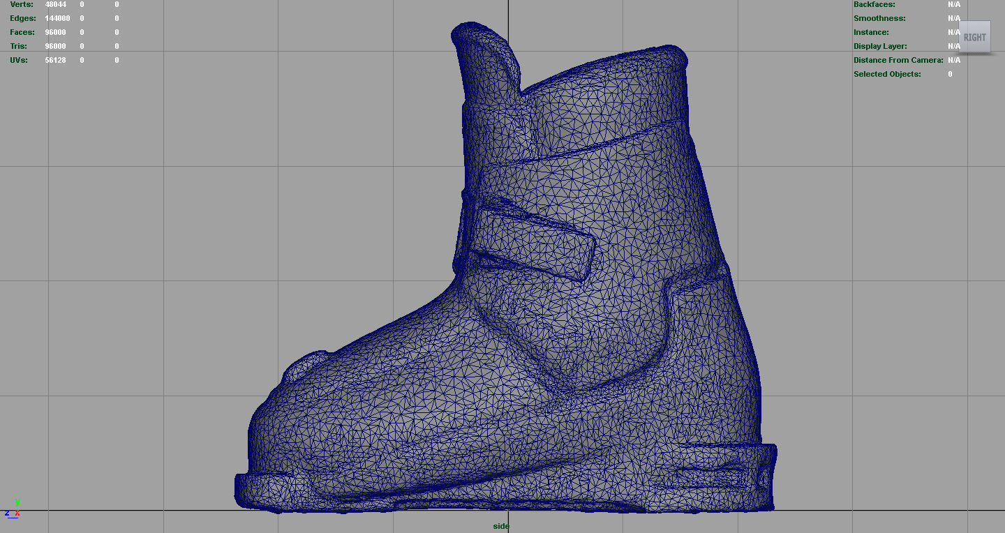 kids Ski Boots Low-poly 3D model_11