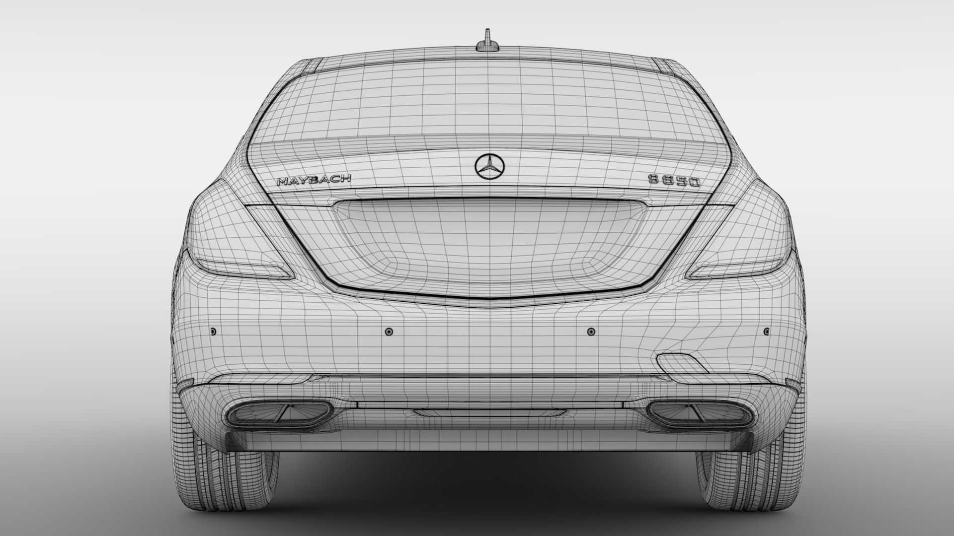 Mercedes Maybach S 650 Guard X222 2019 3D model_19