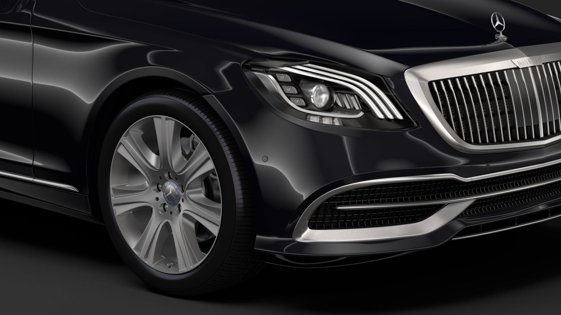Mercedes Maybach S 650 Guard X222 2019 3D model_1