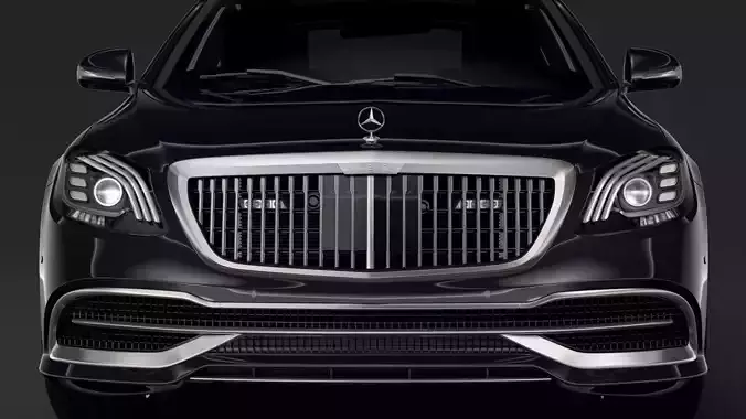 Mercedes Maybach S 650 Guard X222 2019 3D model