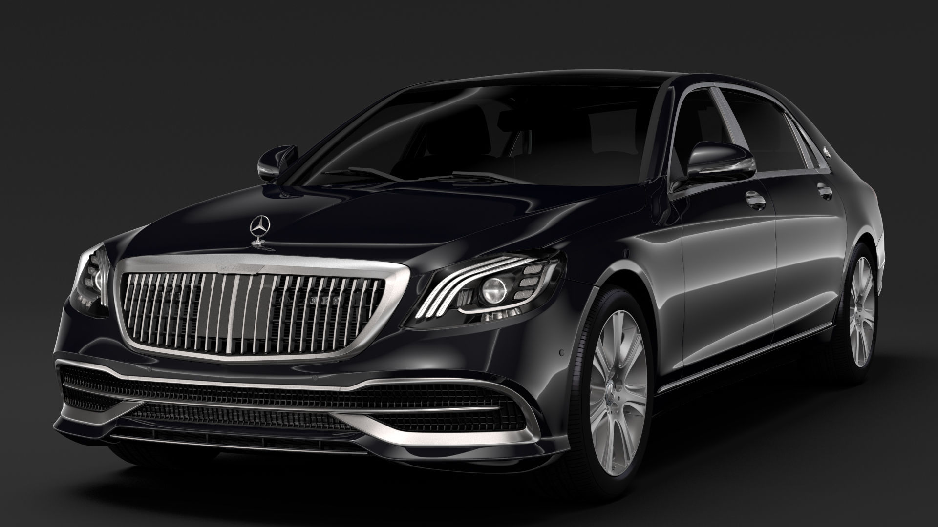Mercedes Maybach S 650 Guard X222 2019 3D model_2