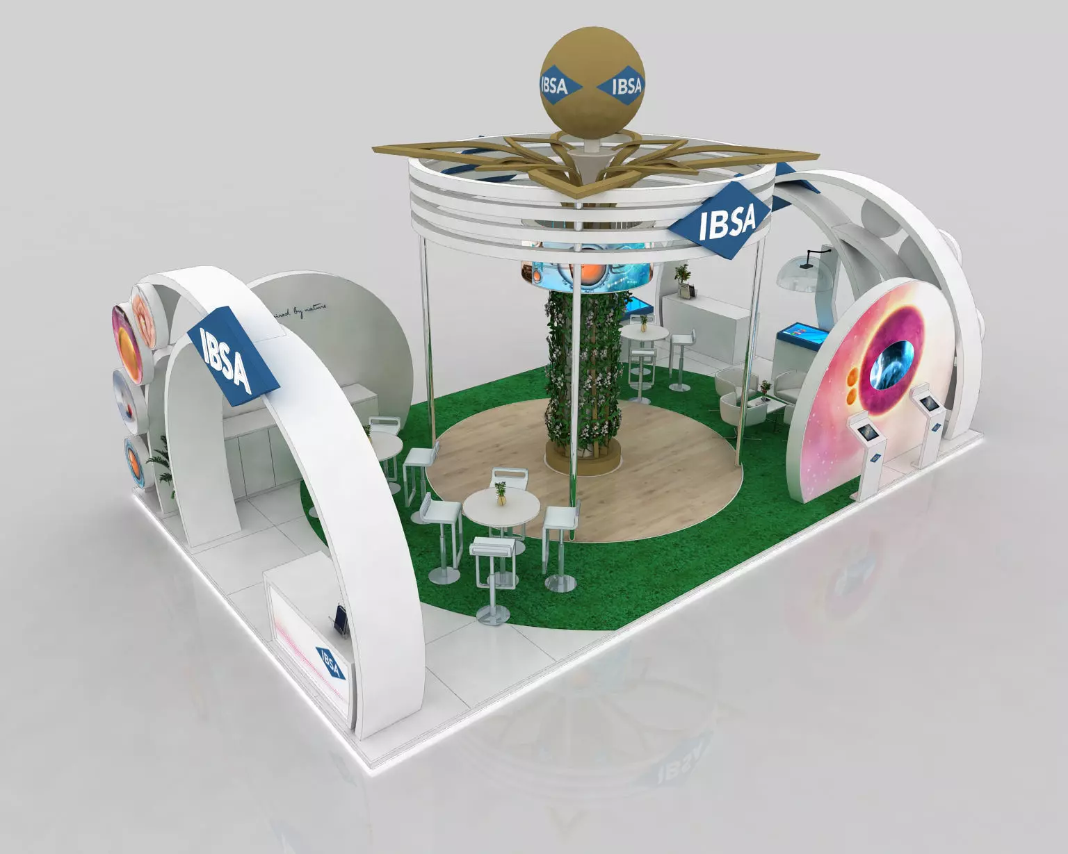 10x6 meter exhibition stand design 3D model