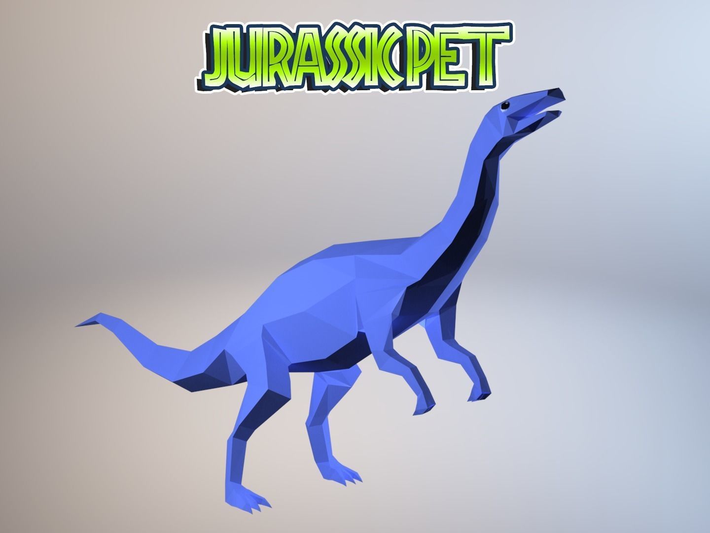Low-Poly Dino Pack Low-poly 3D model_6