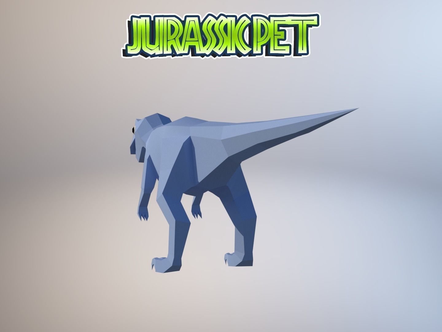 Low-Poly Dino Pack Low-poly 3D model_1