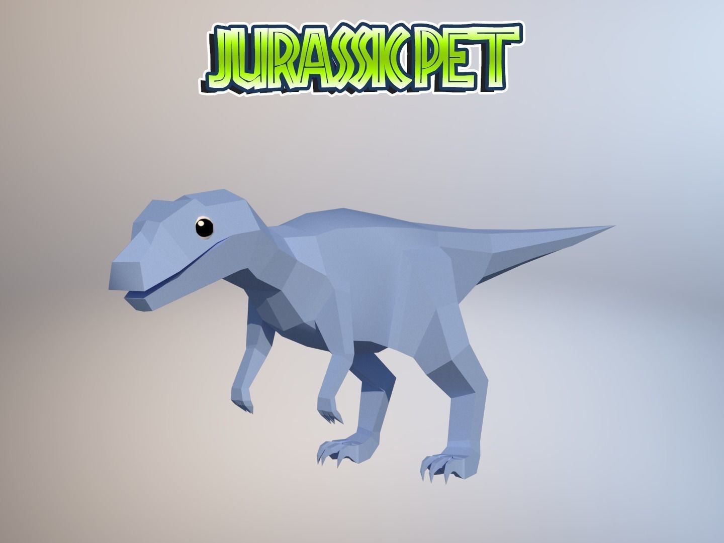 Low-Poly Dino Pack Low-poly 3D model_2