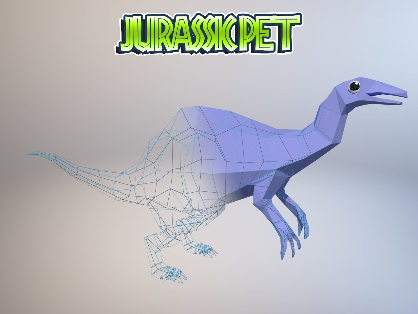 Low-Poly Dino Pack Low-poly 3D model_9