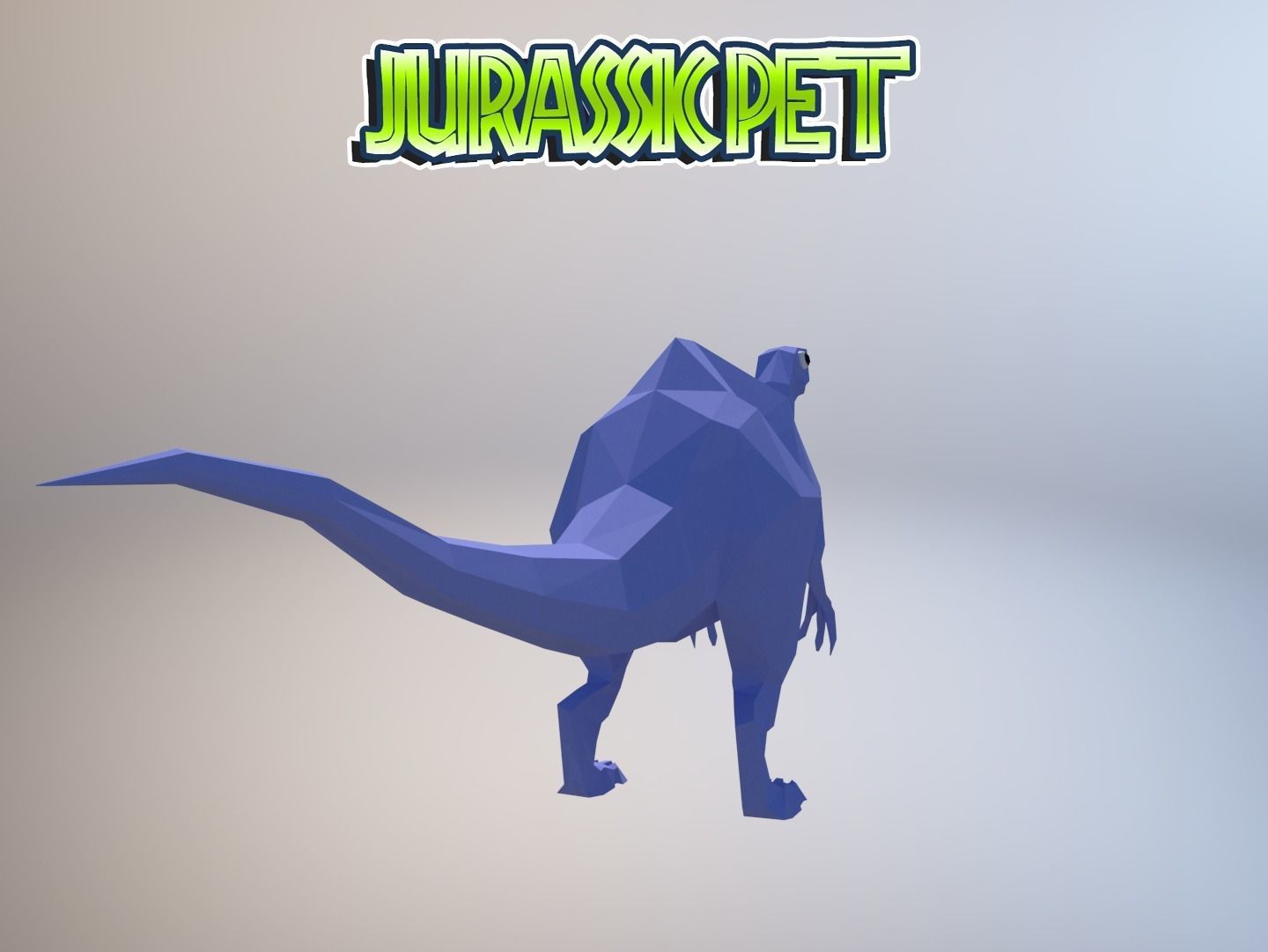 Low-Poly Dino Pack Low-poly 3D model_7