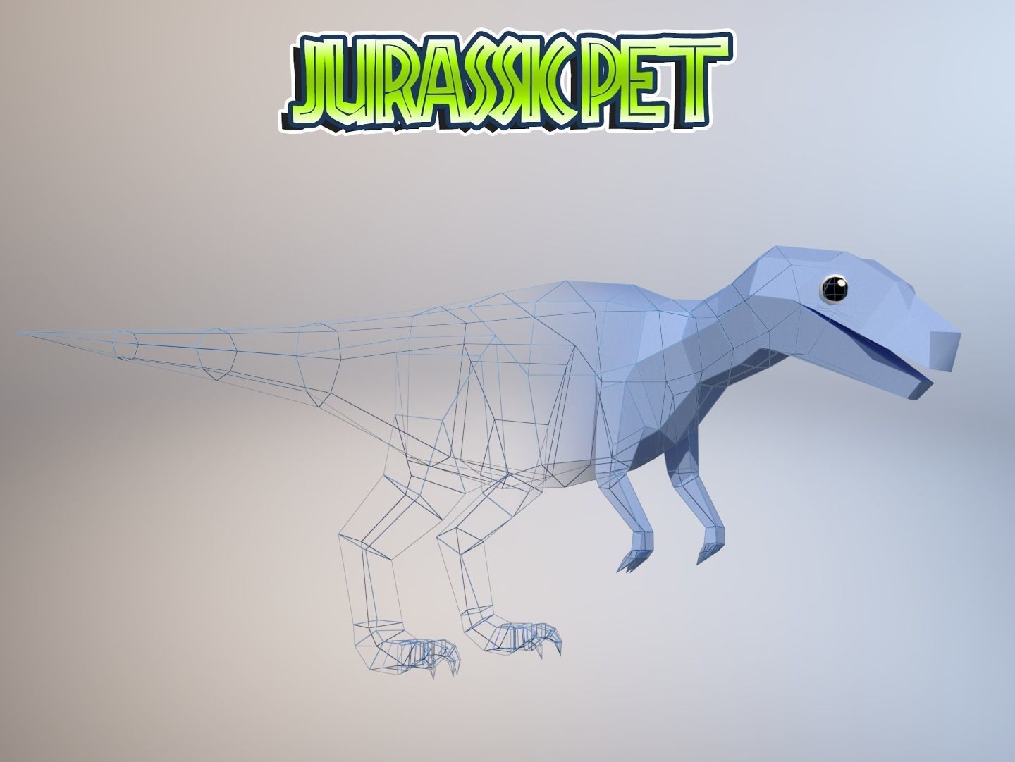 Low-Poly Dino Pack Low-poly 3D model_3